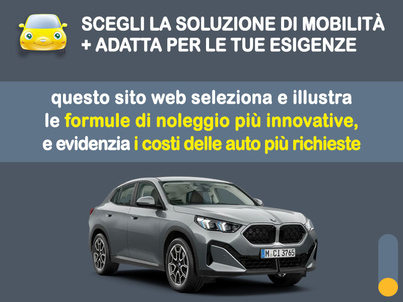 Offerta SUV e CrossOver Noleggio no scoring BMW X2 sDrive18i: l'offerta 