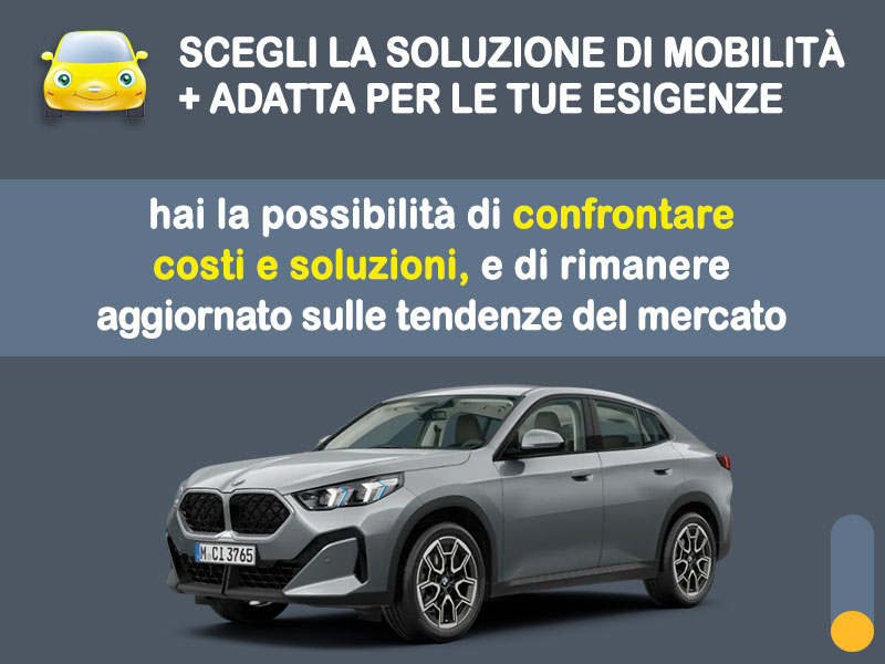 Offerta SUV e CrossOver Noleggio no scoring BMW X2 sDrive18i: l'offerta 