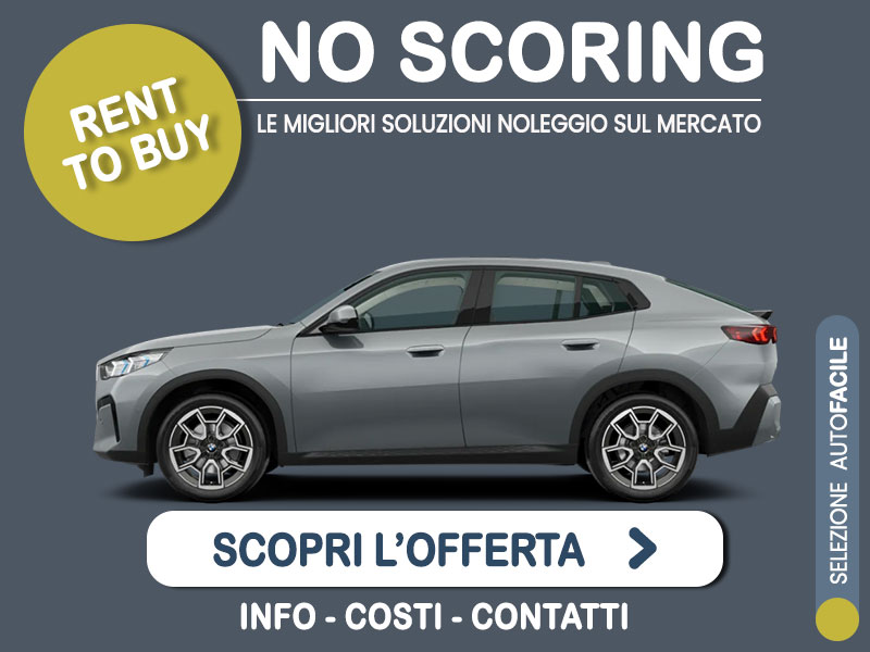 Offerta SUV e CrossOver Noleggio no scoring BMW X2 sDrive18i: l'offerta 