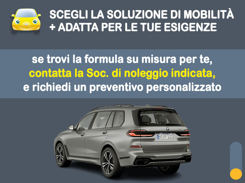 Offerta SUV e CrossOver Noleggio no scoring BMW X7 xDrive 40d M Sport Pro: l'offerta 