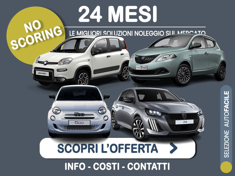 Offerta City car Noleggio no scoring CITY CAR 24 mesi a canone zero: FIAT 500, FIAT PANDA e LANCIA YPSILON hybrid, PEUGEOT 208 benzina - l'innovativa formula promossa da MT MOTORS Varie motorizzazioni  foto 0