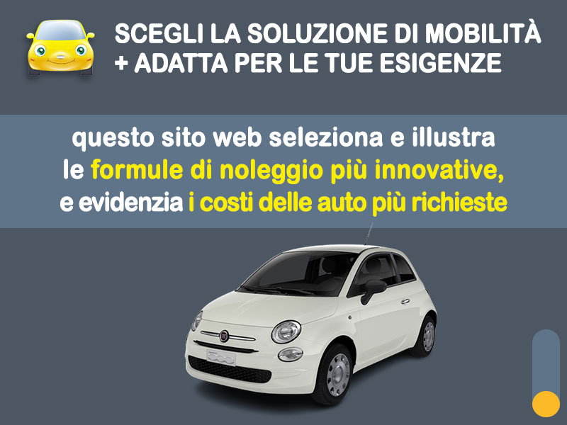 Offerta City car Noleggio no scoring City car 24 mesi a canone zero: FIAT 500 hybrid, FIAT PANDA hybrid, LANCIA YPSILON hybrid - l'innovativa formula promossa da MT MOTORS Ibrida - benzina (MHEV)  foto 1