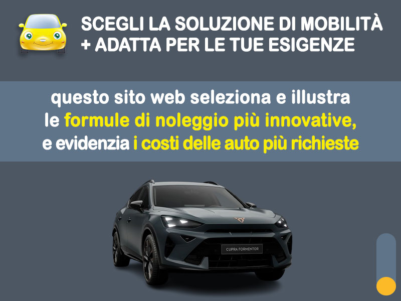 Offerta SUV e CrossOver Noleggio no scoring CUPRA FORMENTOR 2.0 TDI DSG 4Drive: l'offerta 
