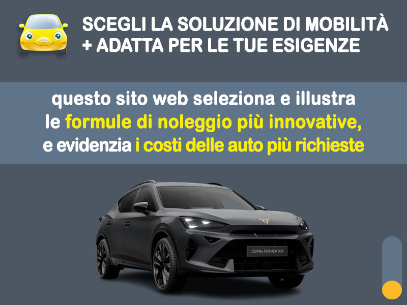Offerta SUV e CrossOver Noleggio no scoring CUPRA FORMENTOR 1.5 TSI: l'offerta 