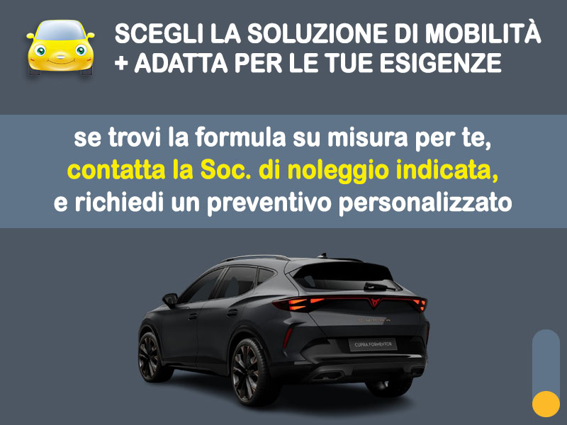 Offerta SUV e CrossOver Noleggio no scoring CUPRA FORMENTOR 1.5 TSI: l'offerta 