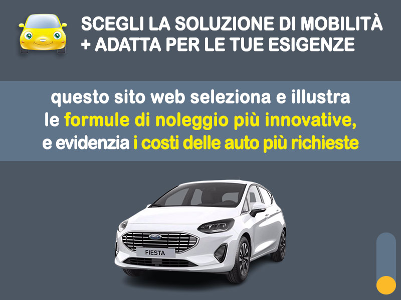Offerta Berlina Noleggio no scoring FORD FIESTA 1.1 Titanium a benzina: l'offerta 