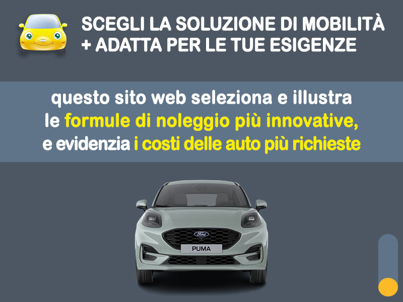 Offerta SUV e CrossOver Noleggio no scoring FORD PUMA ST-Line 1.0 EcoBoost Hybrid 2024: l'offerta 