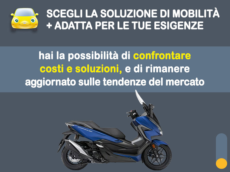 Offerta Scooter Noleggio scooter no scoring: HONDA FORZA 350 DELUXE - l'offerta 