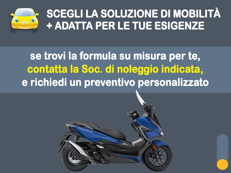 Offerta Scooter Noleggio scooter no scoring: HONDA FORZA 350 DELUXE - l'offerta 