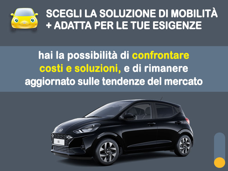 Offerta City car Noleggio no scoring HYUNDAI i10 1.0 MPI GPL: l'offerta 