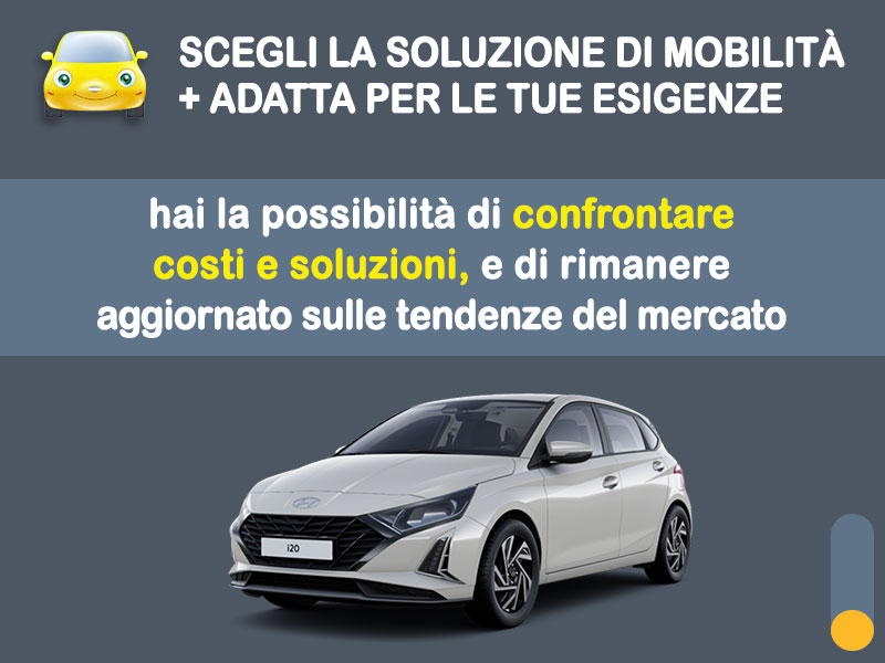 Offerta Berlina Noleggio no scoring HYUNDAI i20 1.0 T-GDi MHEV: l'offerta 