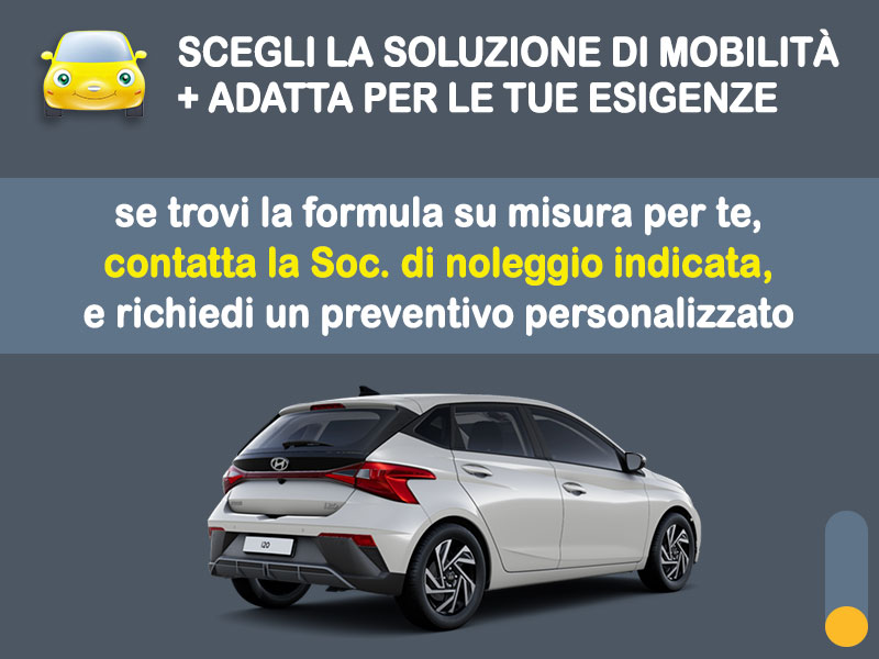 Offerta Berlina Noleggio no scoring HYUNDAI i20 1.0 T-GDi MHEV: l'offerta 