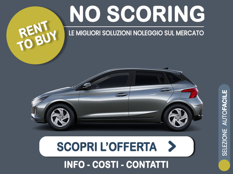 Offerta Berlina Noleggio no scoring HYUNDAI i20 1.2 MPI a benzina: l'offerta 