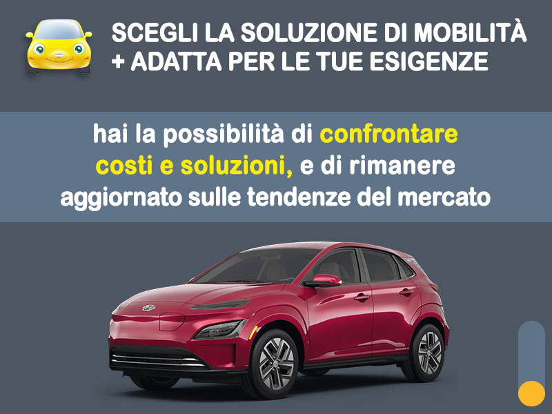 Offerta SUV e CrossOver Noleggio no scoring HYUNDAI KONA electric: l'offerta 