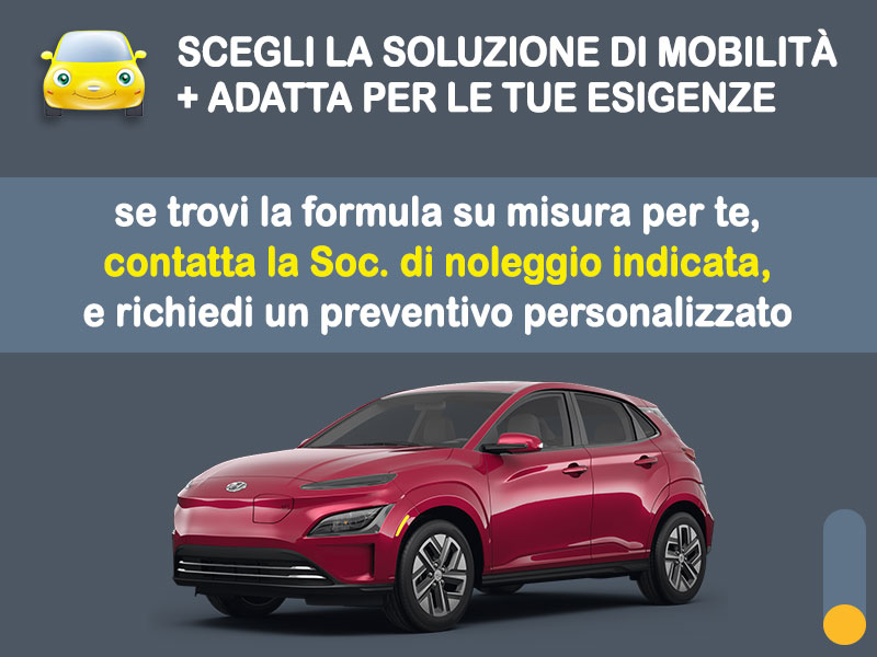 Offerta SUV e CrossOver Noleggio no scoring HYUNDAI KONA electric: l'offerta 