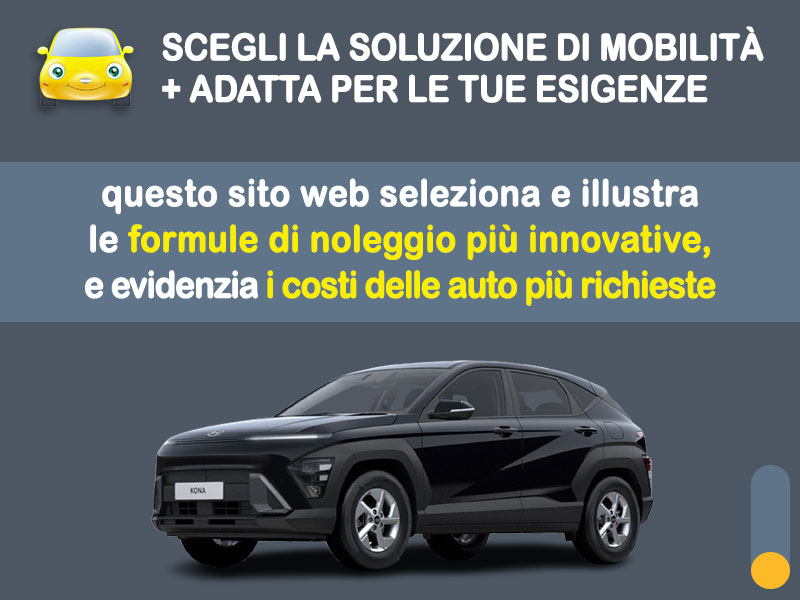 Offerta SUV e CrossOver Noleggio no scoring HYUNDAI KONA T-GDI 120CV X Line: l'offerta RENT TO BUY 2026 del broker MT Motors, con possibilità di acquisto a tariffa agevolata Ibrida - benzina (MHEV)  foto 1