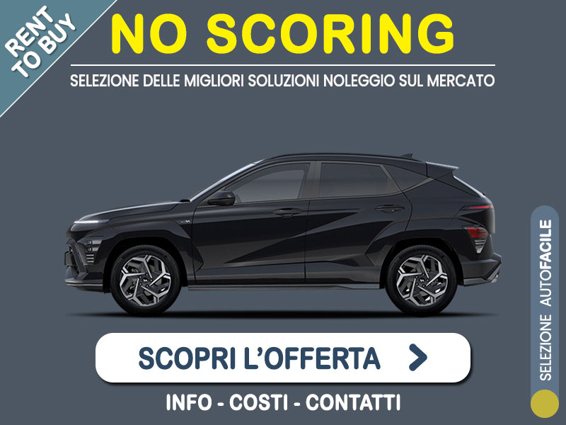 Offerta SUV e CrossOver Noleggio no scoring HYUNDAI KONA T-GDI 120CV X Line: l'offerta RENT TO BUY 2026 del broker MT Motors, con possibilità di acquisto a tariffa agevolata Ibrida - benzina (MHEV)  foto 0