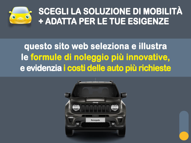 Offerta SUV e CrossOver Noleggio no scoring JEEP RENEGADE 1.5 e-Hybrid 