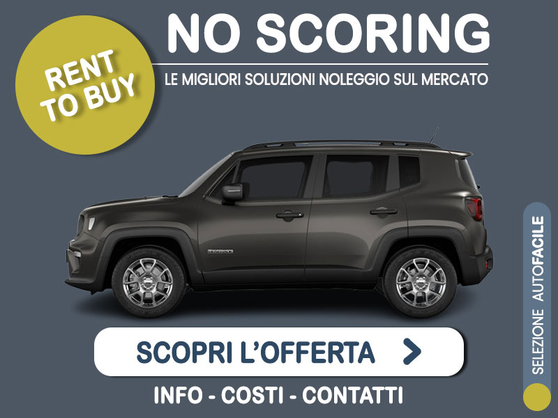 Offerta SUV e CrossOver Noleggio no scoring JEEP RENEGADE 1.5 e-Hybrid 