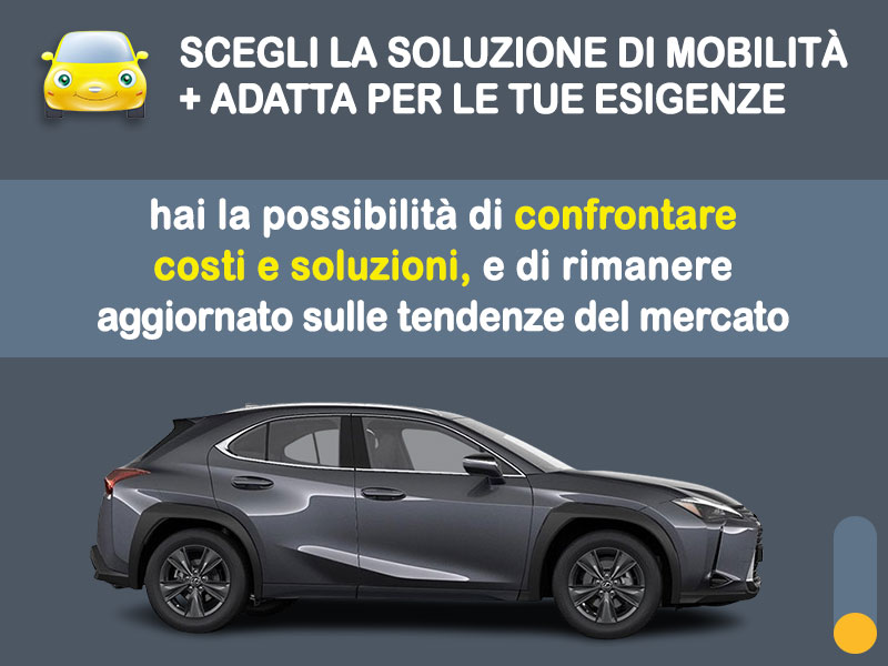 Offerta SUV e CrossOver Noleggio no scoring LEXUS UX HYBRID: l'offerta 