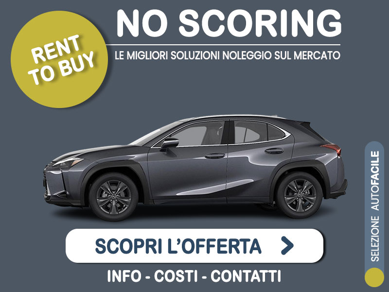 Offerta SUV e CrossOver Noleggio no scoring LEXUS UX HYBRID: l'offerta 