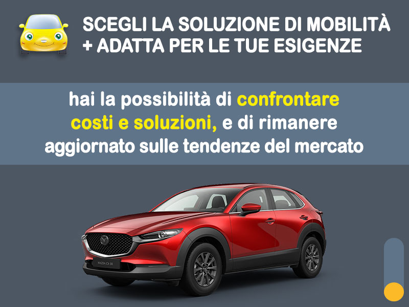 Offerta SUV e CrossOver Noleggio no scoring MAZDA CX-30 MHEV: l'offerta 