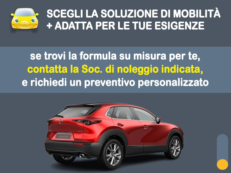 Offerta SUV e CrossOver Noleggio no scoring MAZDA CX-30 MHEV: l'offerta RENT TO BUY 2026 del broker MT Motors, con possibilità di acquisto a tariffa agevolata Ibrida - benzina (MHEV)  foto 3