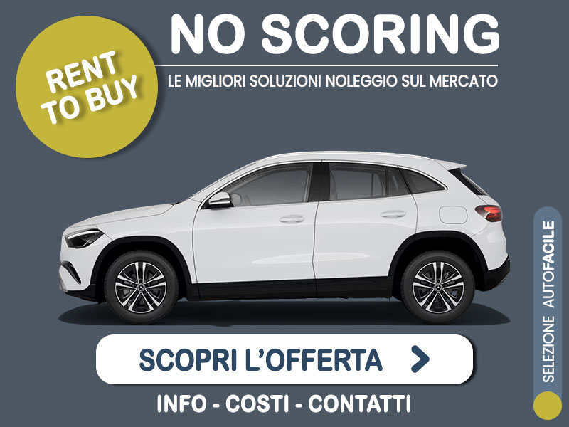 Offerta auto di vari segmenti Noleggio no scoring MERCEDES GLA 200 d Automatic: l'offerta 