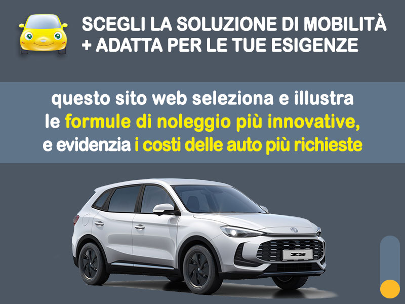 Offerta SUV e CrossOver Noleggio no scoring MG ZS 110CV Luxury: l'offerta RENT TO BUY 2026 del broker MT Motors, con possibilità di acquisto a tariffa agevolata Benzina  foto 1