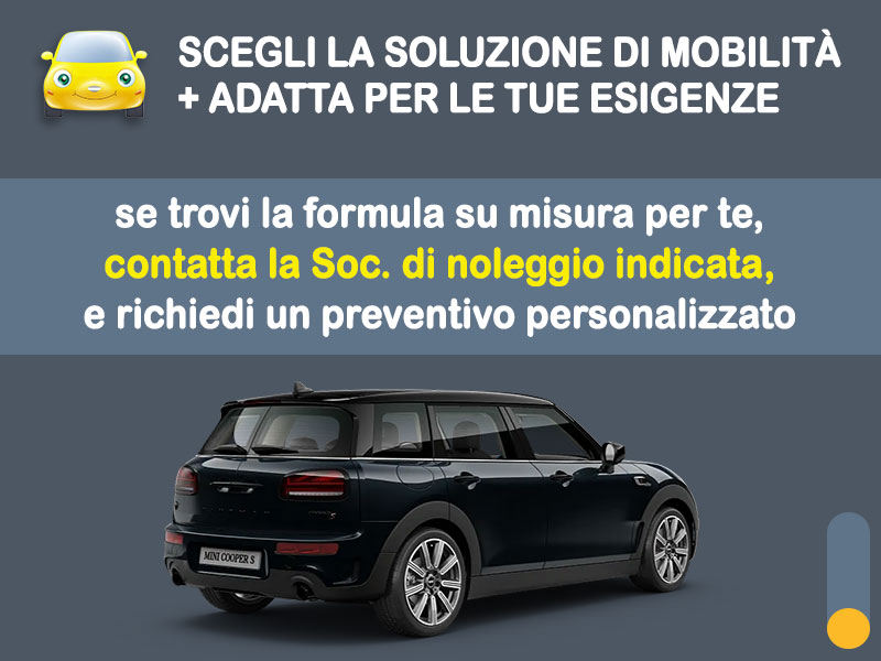Offerta Station wagon Noleggio no scoring MINI CLUBMAN SD ALL4 automatica: l'offerta 