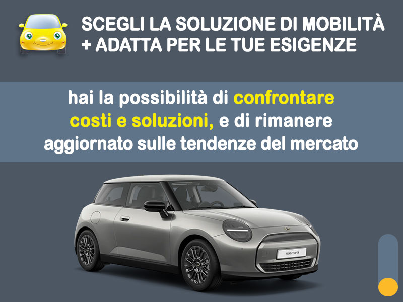 Offerta City car Noleggio no scoring MINI COOPER SE all-electric: l'offerta 