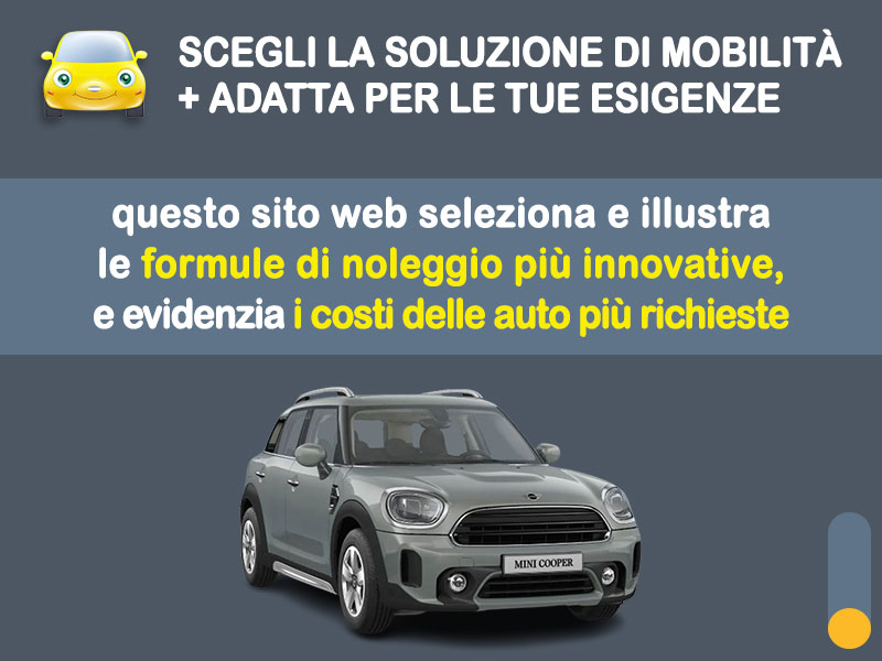 Offerta SUV e CrossOver Noleggio no scoring MINI COOPER 1.5 BZ COUNTRYMAN automatica: l'offerta 