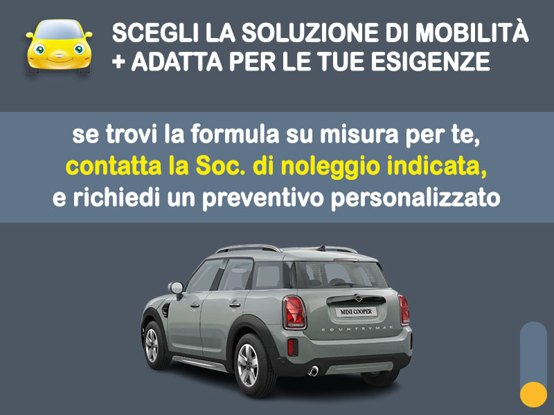 Offerta SUV e CrossOver Noleggio no scoring MINI COOPER 1.5 BZ COUNTRYMAN automatica: l'offerta 