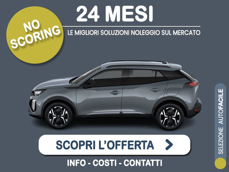 Offerta SUV e CrossOver Noleggio no scoring PEUGEOT 2008 1.2 Hybrid per 24 mesi a canone zero - l'innovativa formula promossa da MT MOTORS Ibrida - benzina (MHEV)  foto 0