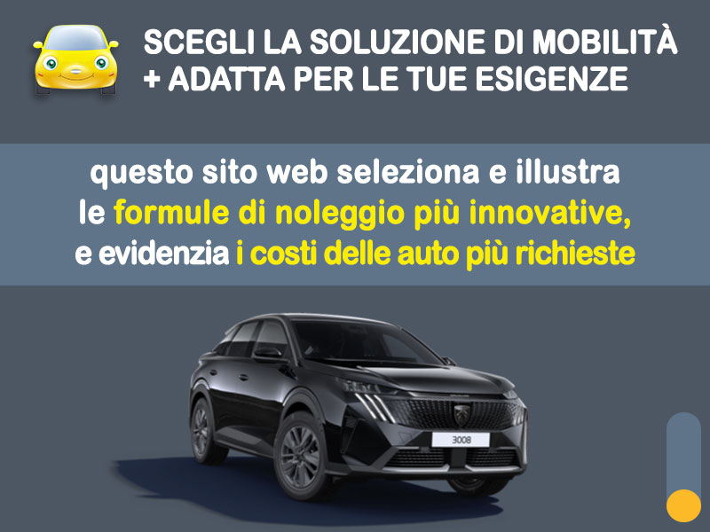 Offerta SUV e CrossOver Noleggio no scoring PEUGEOT 3008 Hybrid: l'offerta RENT TO BUY 2026 del broker MT Motors, con possibilità di acquisto a tariffa agevolata Ibrida - benzina (MHEV)  foto 1