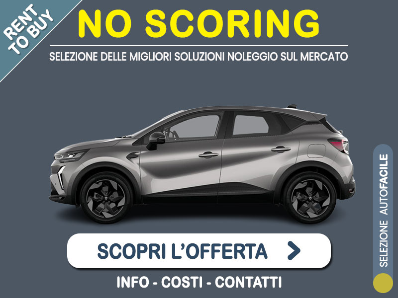 Offerta SUV e CrossOver Noleggio no scoring RENAULT CAPTUR Mild Hybrid 158 CV EDC Techno: l'offerta RENT TO BUY 2026 del broker MT Motors, con possibilità di acquisto a tariffa agevolata Ibrida - benzina (MHEV)  foto 0