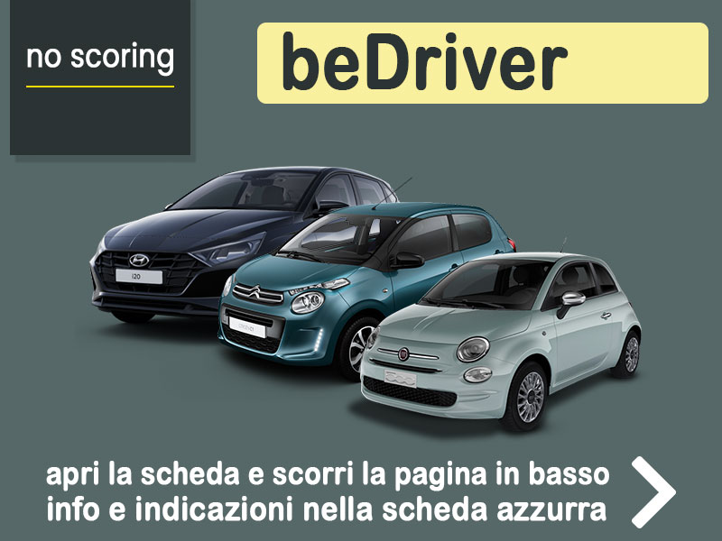 Offerta La Formula riguarda varie tipologie di vetture Noleggio no scoring: scopri BeDriver - soluzione di mobilità semplice e di facile accesso La Formula comprende vetture con varia alimentazione  foto 0
