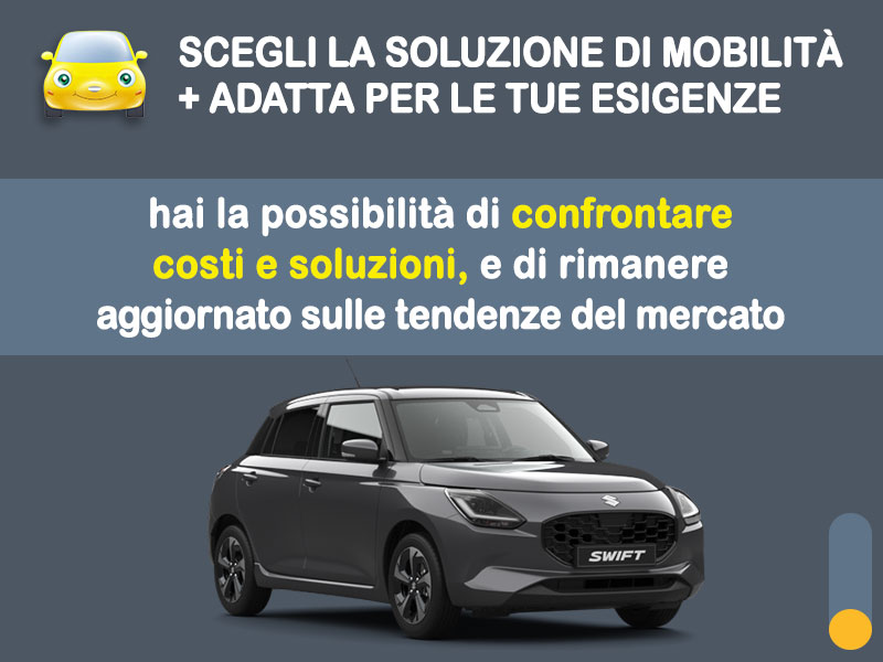 Offerta City car Noleggio no scoring SUZUKI SWIFT Hybrid Top: l'offerta RENT TO BUY 2026 del broker MT Motors, con possibilità di acquisto a tariffa agevolata Ibrida - benzina (MHEV)  foto 2