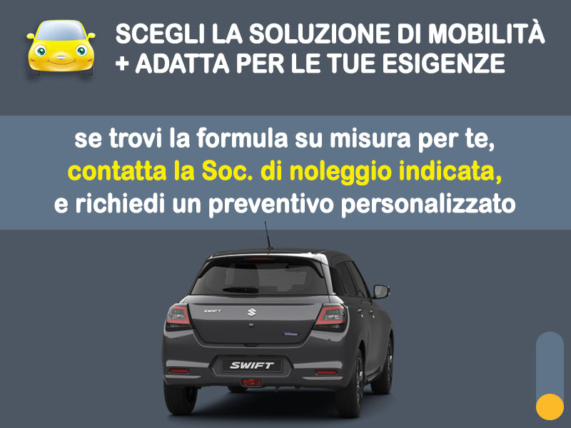 Offerta City car Noleggio no scoring SUZUKI SWIFT Hybrid Top: l'offerta RENT TO BUY 2026 del broker MT Motors, con possibilità di acquisto a tariffa agevolata Ibrida - benzina (MHEV)  foto 3