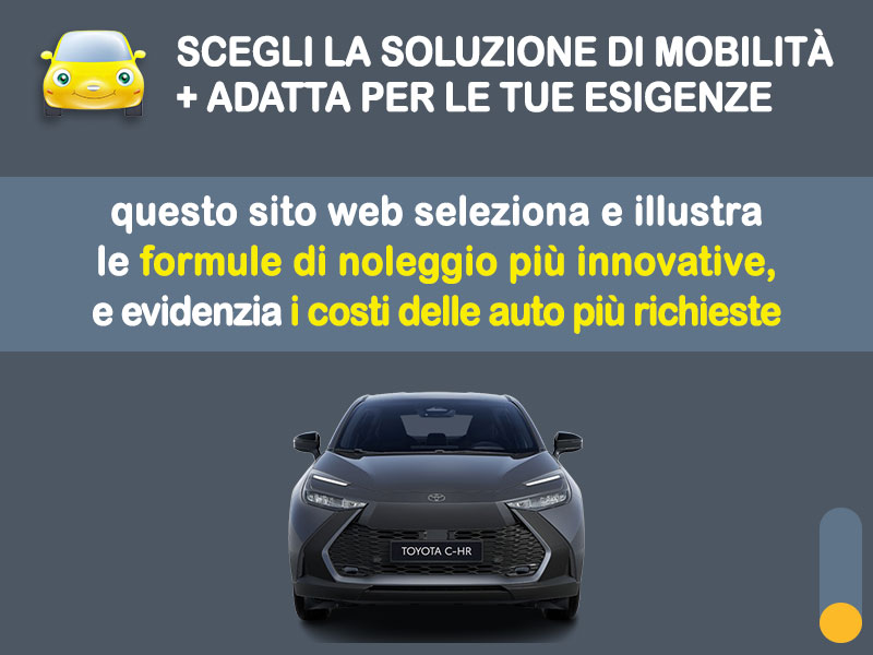 Offerta SUV e CrossOver Noleggio no scoring TOYOTA C-HR Hybrid e-CVT Trend: l'offerta RENT TO BUY 2026 del broker MT Motors, con possibilità di acquisto a tariffa agevolata Full Hybrid  foto 1