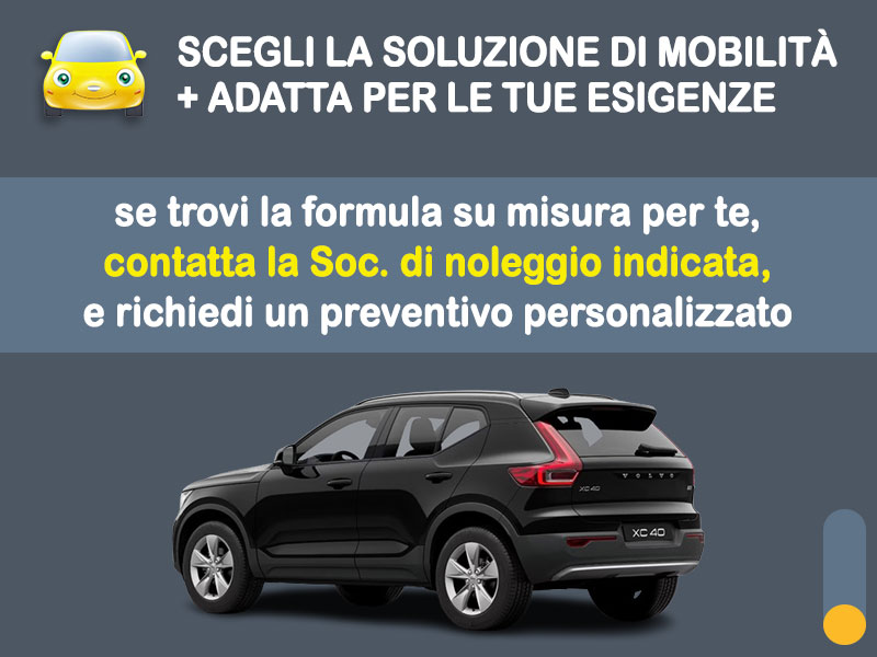Offerta SUV e CrossOver Noleggio no scoring VOLVO XC40 T2 Automatico Core: l'offerta 