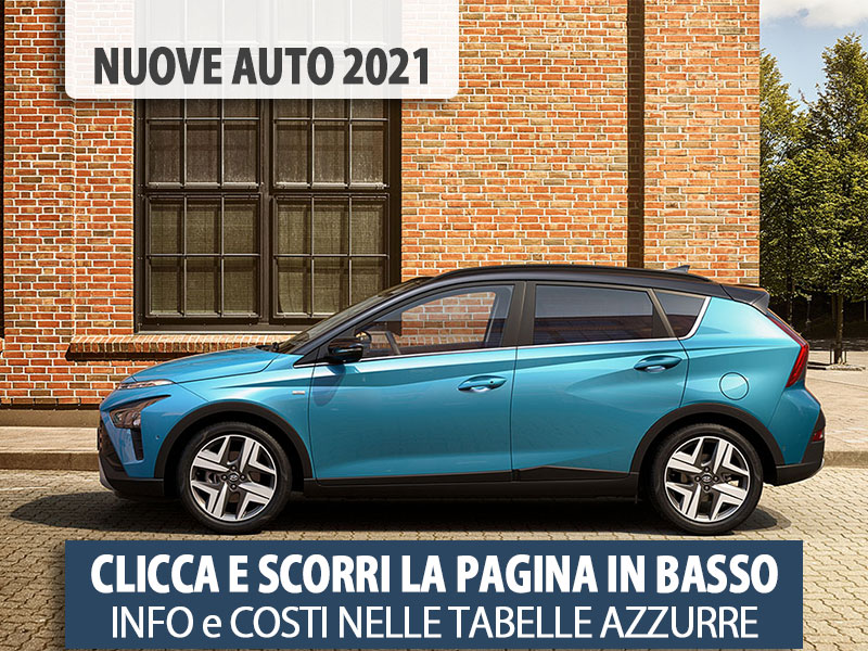 Offerta SUV e CrossOver NUOVE AUTO 2021: nuova HYUNDAI BAYON. Offerta noleggio auto a Lungo termine Benzina  foto 0