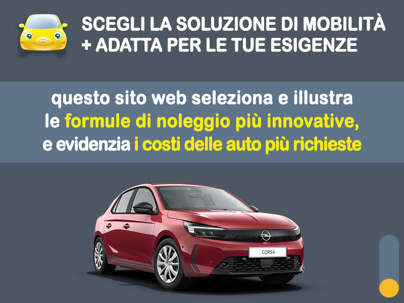 Offerta City car Noleggio OPEL CORSA 1.2 Hybrid DCT6: l'offerta del broker Medicredit Rent con la formula speciale 