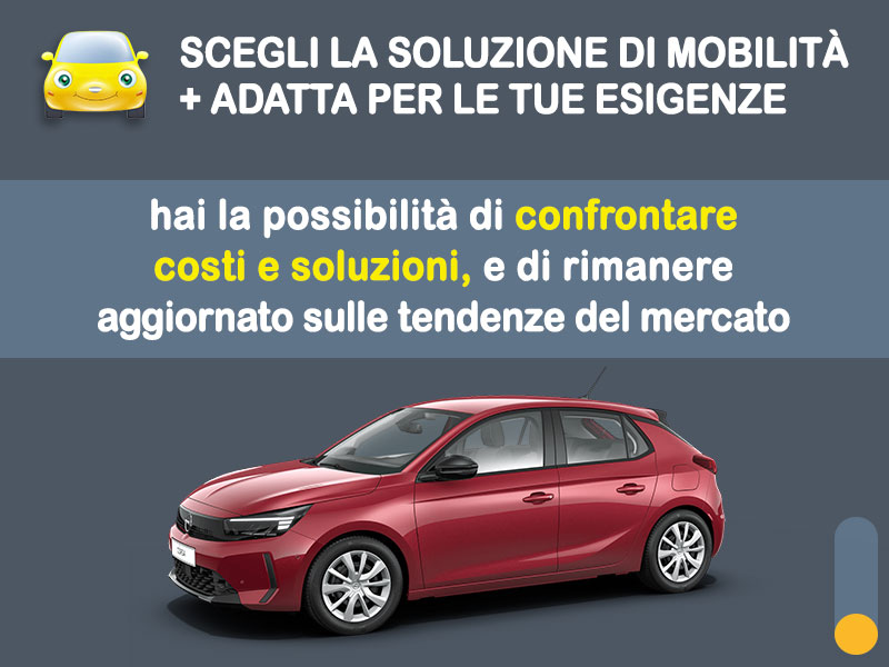 Offerta City car Noleggio OPEL CORSA 1.2 Hybrid DCT6: l'offerta del broker Medicredit Rent con la formula speciale 