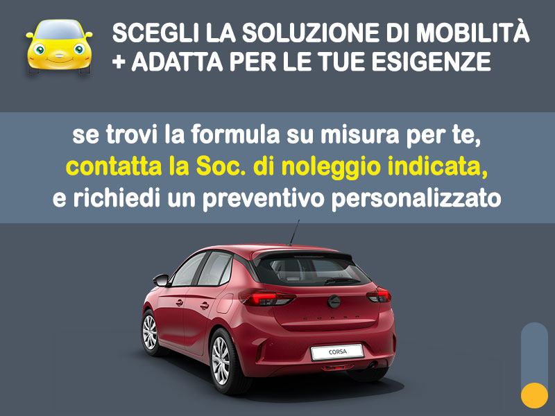 Offerta City car Noleggio OPEL CORSA 1.2 Hybrid DCT6: l'offerta del broker Medicredit Rent con la formula speciale 