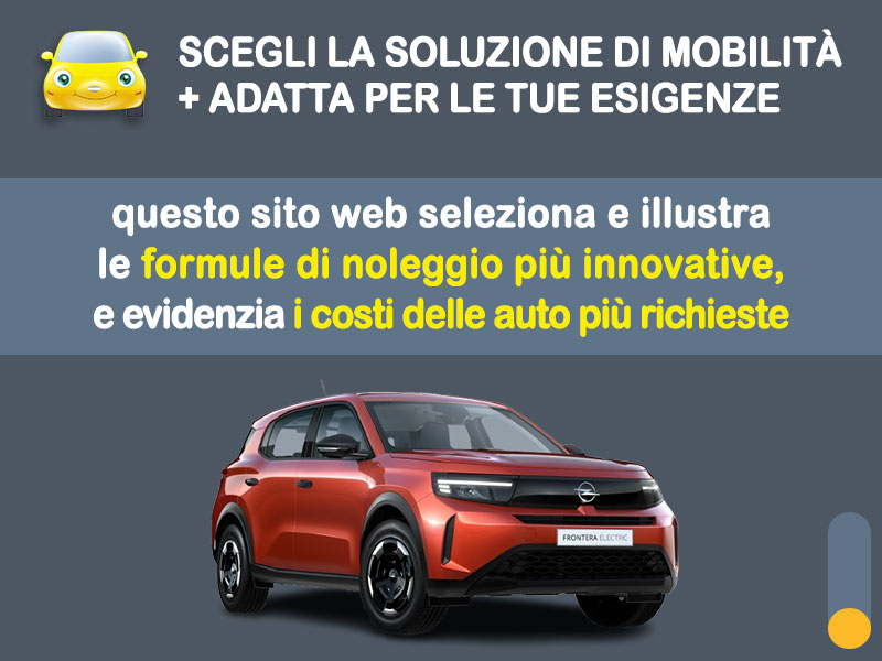 Offerta SUV e CrossOver Noleggio lungo termine OPEL FRONTERA Electric: l'offerta di MT Motors con valutazione dello scoring finanziario più flessibile Elettrica  foto 1