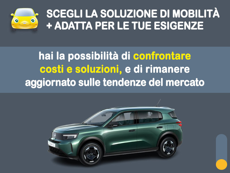 Offerta SUV e CrossOver Noleggio OPEL FRONTERA Hybrid 110CV EDCT: l'offerta del broker Medicredit Rent con la formula speciale 