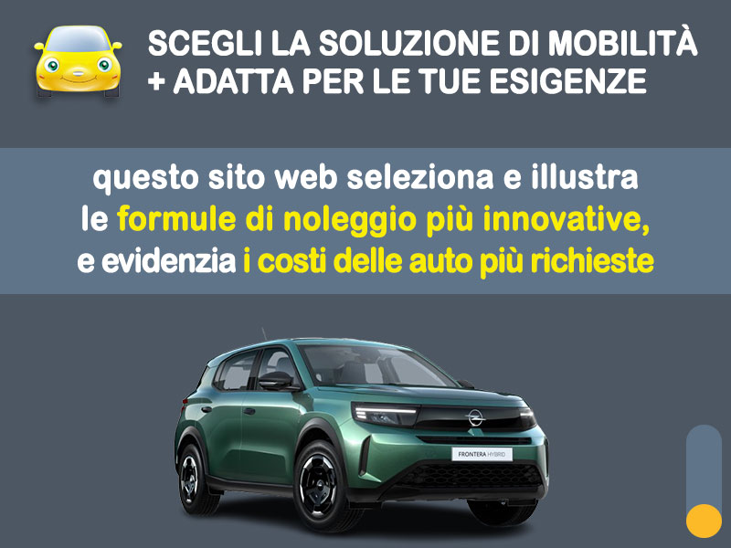 Offerta SUV e CrossOver Noleggio lungo termine OPEL FRONTERA Hybrid: l'offerta di MT Motors con valutazione dello scoring finanziario più flessibile Ibrida - benzina (MHEV)  foto 1