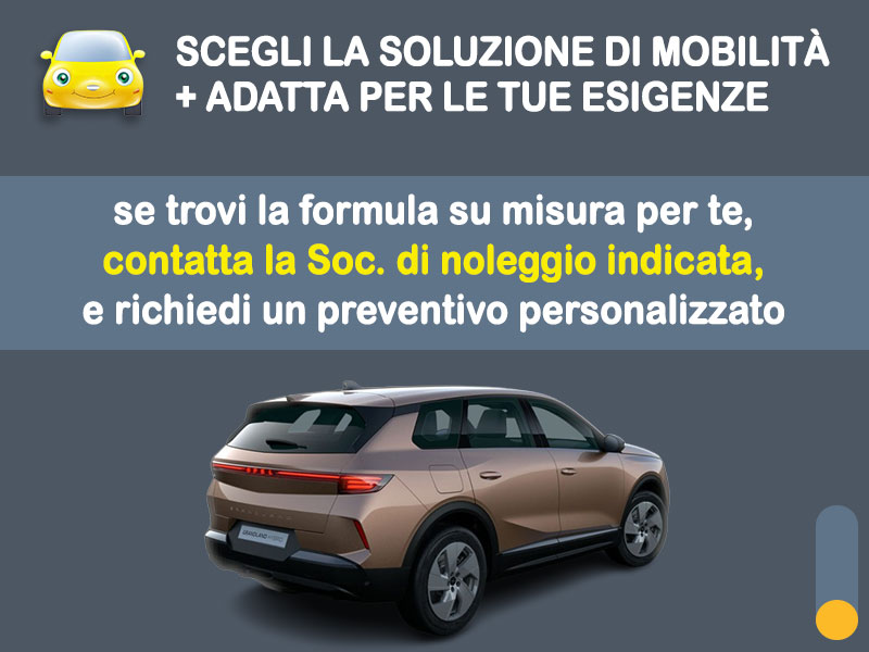 Offerta SUV e CrossOver Noleggio OPEL GRANDLAND Hybrid 145CV EDCT: l'offerta del broker Medicredit Rent con la formula speciale 