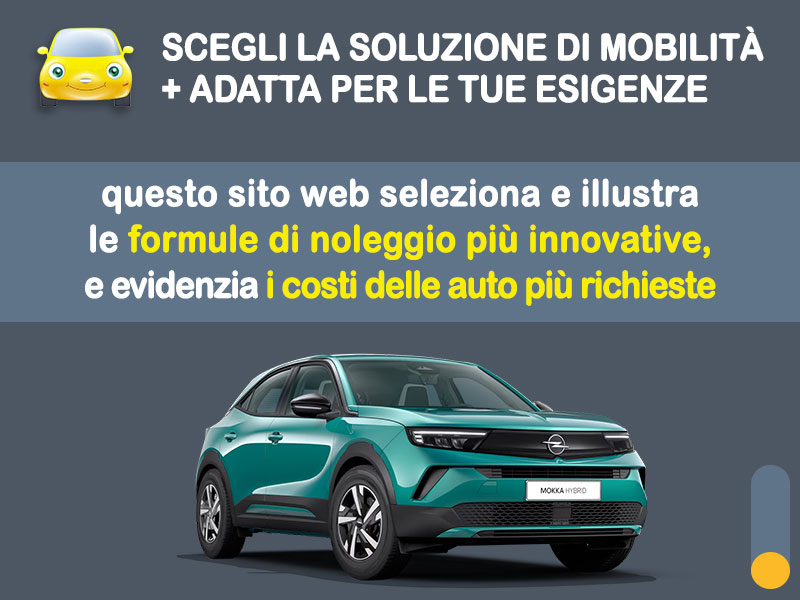 Offerta SUV e CrossOver Noleggio lungo termine OPEL MOKKA Hybrid: l'offerta di MT Motors con valutazione dello scoring finanziario più flessibile Ibrida - benzina (MHEV)  foto 1